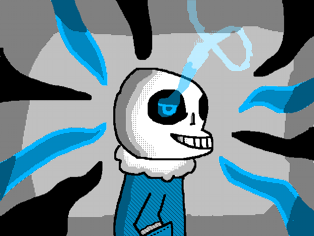 So I tried to draw a sans