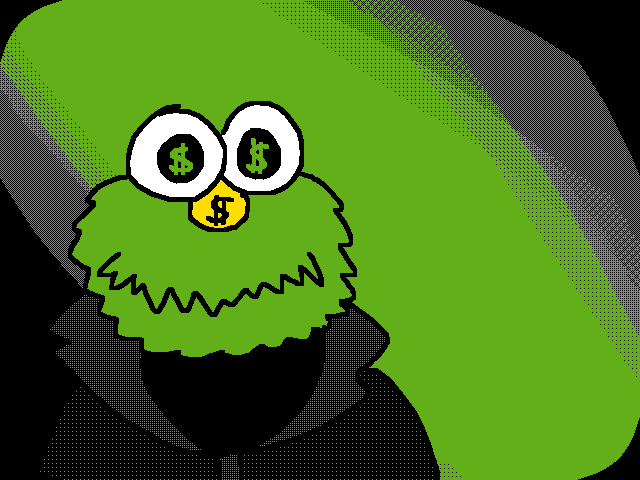 Elmoney The Elmo Money Puppet.