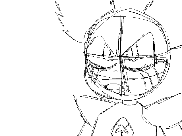 Process Of Drawing TiredPee’s Spinel (With Extras)