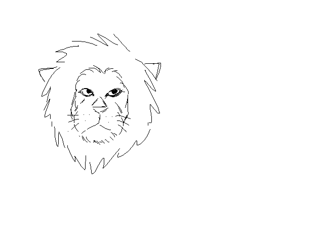 I feel like drawing a lion :D