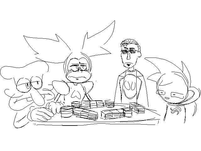 Poker Night at The Inventory if it was peak