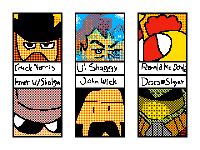6 Characters Too OP To Draw.