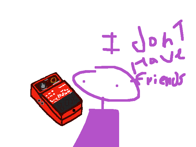 Who needs friends or band mates if you have this