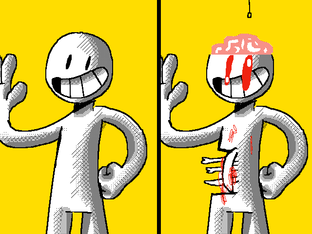 Draw him scary @FizzySoda