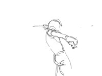 sword man goes bananas