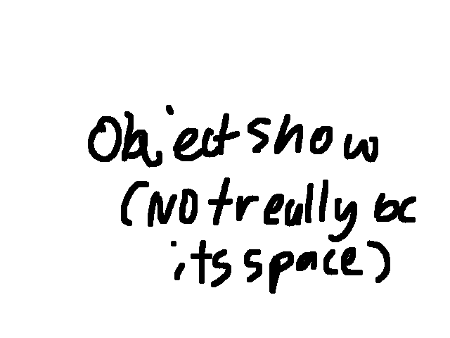 Upcoming object show