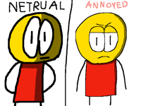 Draw Laxr but make him more annoyed