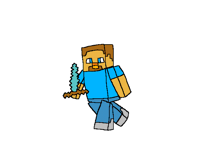 Steve no armor-steve with armor
