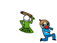 This happens every manhunt XD