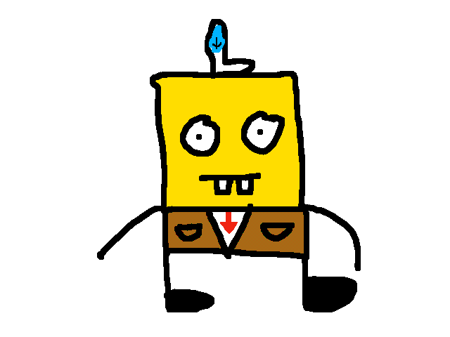 Sponge bob offers you a drink
