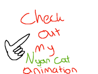 Check out my nyan cat animation