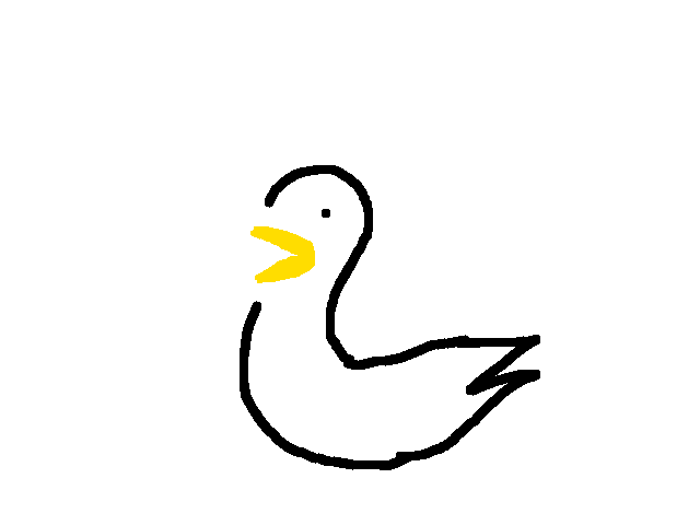 Titled goose