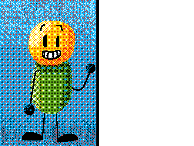 Draw him scary