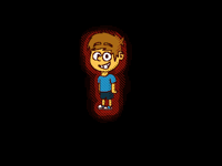 He’s just standing there... menacingly!