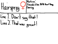 Hairspray voice audition repost