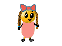 My sister tried to draw herself