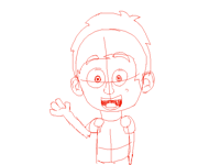 WIP drawing of me (really bad)