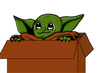Coloured it-Baby yoda