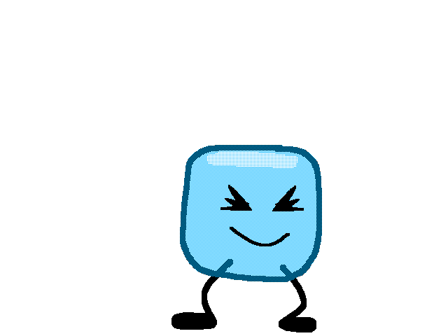 Back flipping ice cube