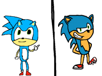Draw Sonic in your style @Sonic_And_Tails