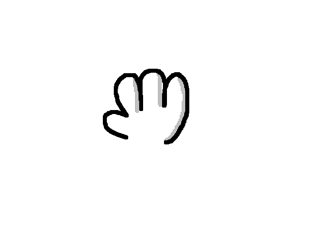 Turning hand test with shading