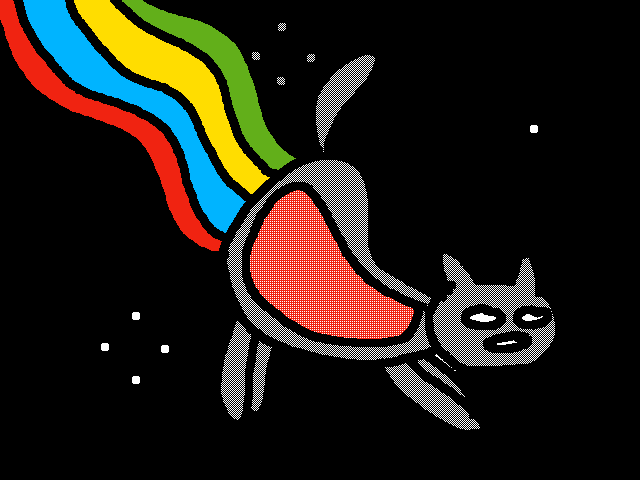 Nyan cat had too many pop tarts