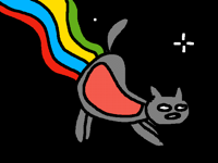 Nyan cat had too many pop tarts