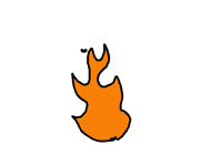A bad fire animation