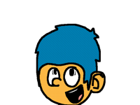 I HAVE BLUE HAIR!!!!!