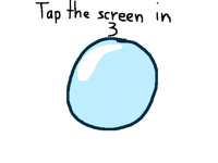 Tap the screen in 3 2 1