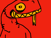Big scary lizard man