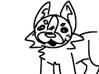 Its a dog guyz wow a dog