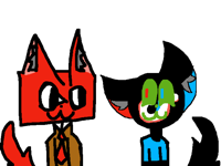 Yt and Tik tok as cats
