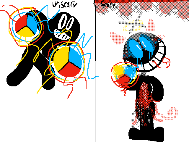 Draw him scary @why_should_i