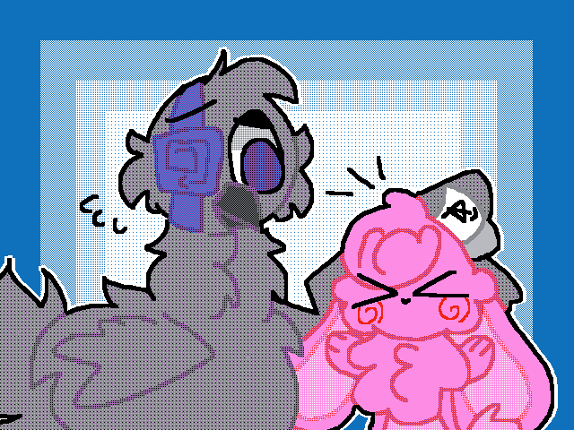crow and bunny plushie
