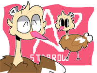 ostrich plushie