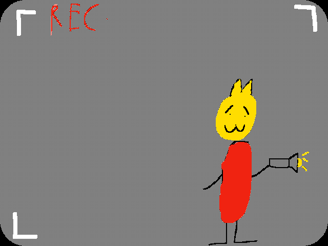 Draw something scary behind it collab @frickox