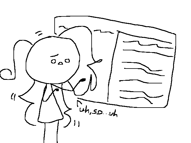 i have to do a solo talk today 0-0