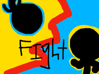 Stick men fight (flash warning) Wip