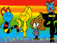 Happy pride month! (16 days until my birthday!)