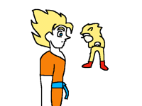 Super goku and super sonic