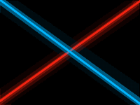 Red and blue cross
