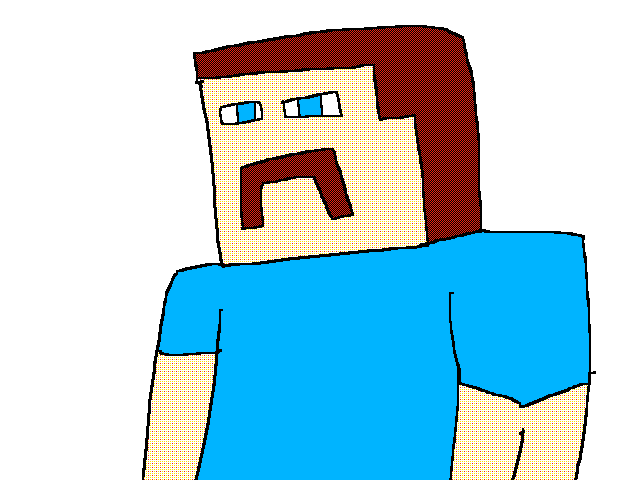Steve actually has a mustache