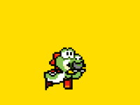 Yoshi and baby Volkoved "pixel animation"