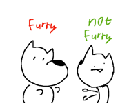 Furry and not furry