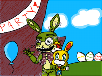 Glitchtrap and Zipper