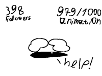 398 followers and 979/1000 animation