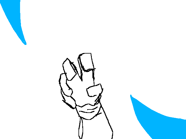 Palm goes up then bam