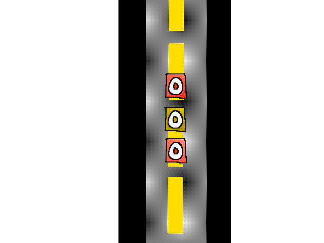 Just a few cones on a road
