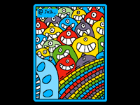 The blobs card
